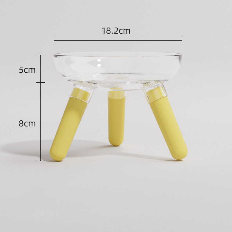 Pet Glass Feeding Bowl Anti-Spill Water and Food Dish