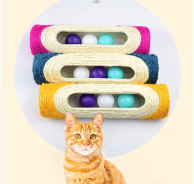 Long Sisal Drum Interactive Pet Toys