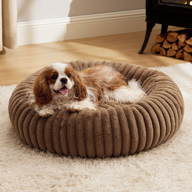Pet Plush Bed Round Soft Warm Sleeping Mat