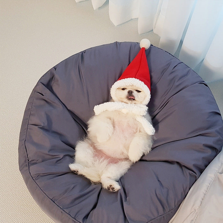 Moisture Proof Dust Proof Elastic Removable Washable Round Pet Bed