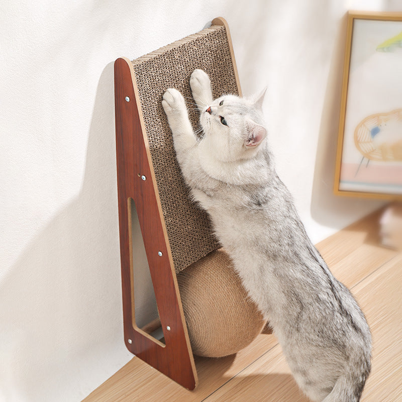 Pet Corrugated Scratching Board Interactive Toy