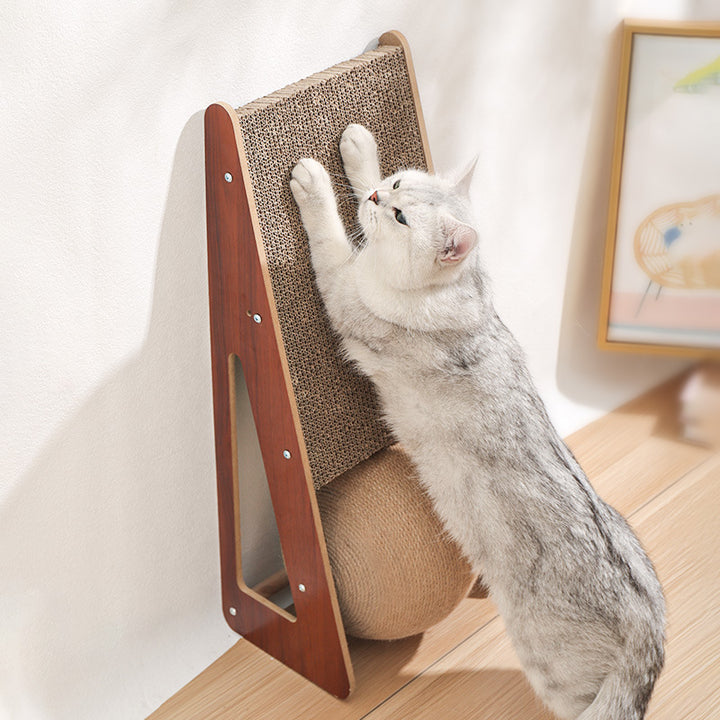 Pet Corrugated Scratching Board Interactive Toy