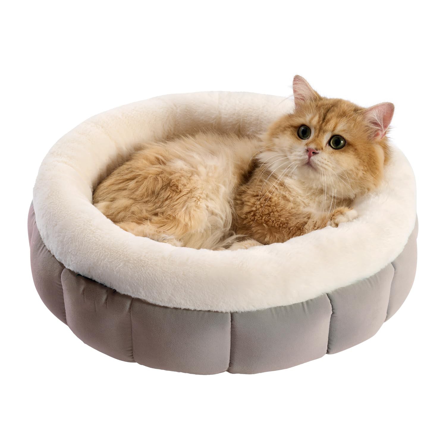 Donut Shaped Pet Bed Soft Round Washable Cushion