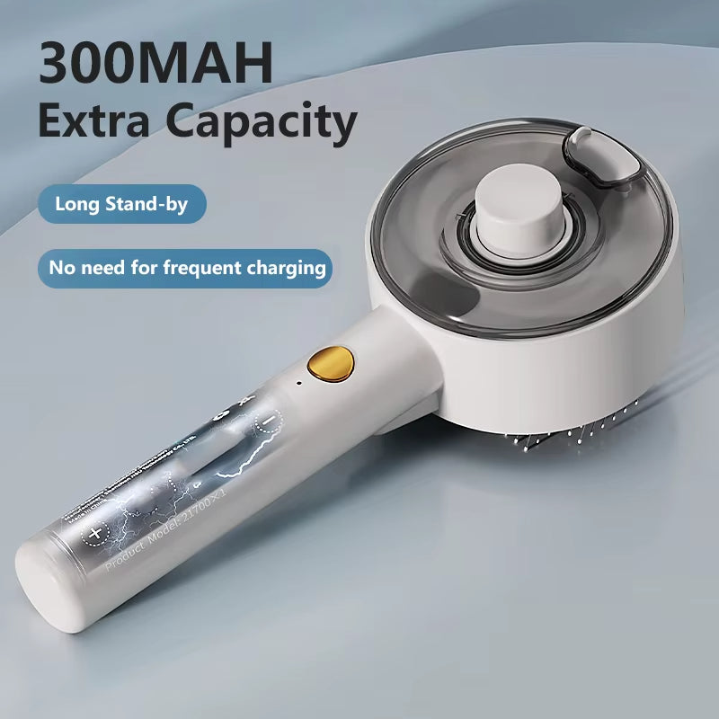 3-in-1 Electric Steam Brush Pet Grooming Tool With Massage