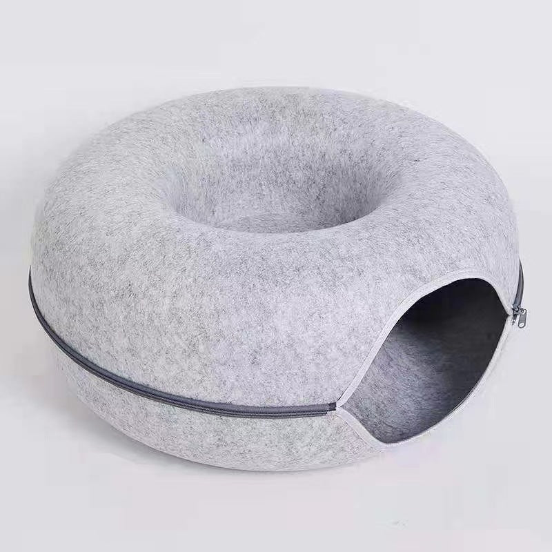 Pet Comfortable Round Tunnel Bed For Sleeping And Play